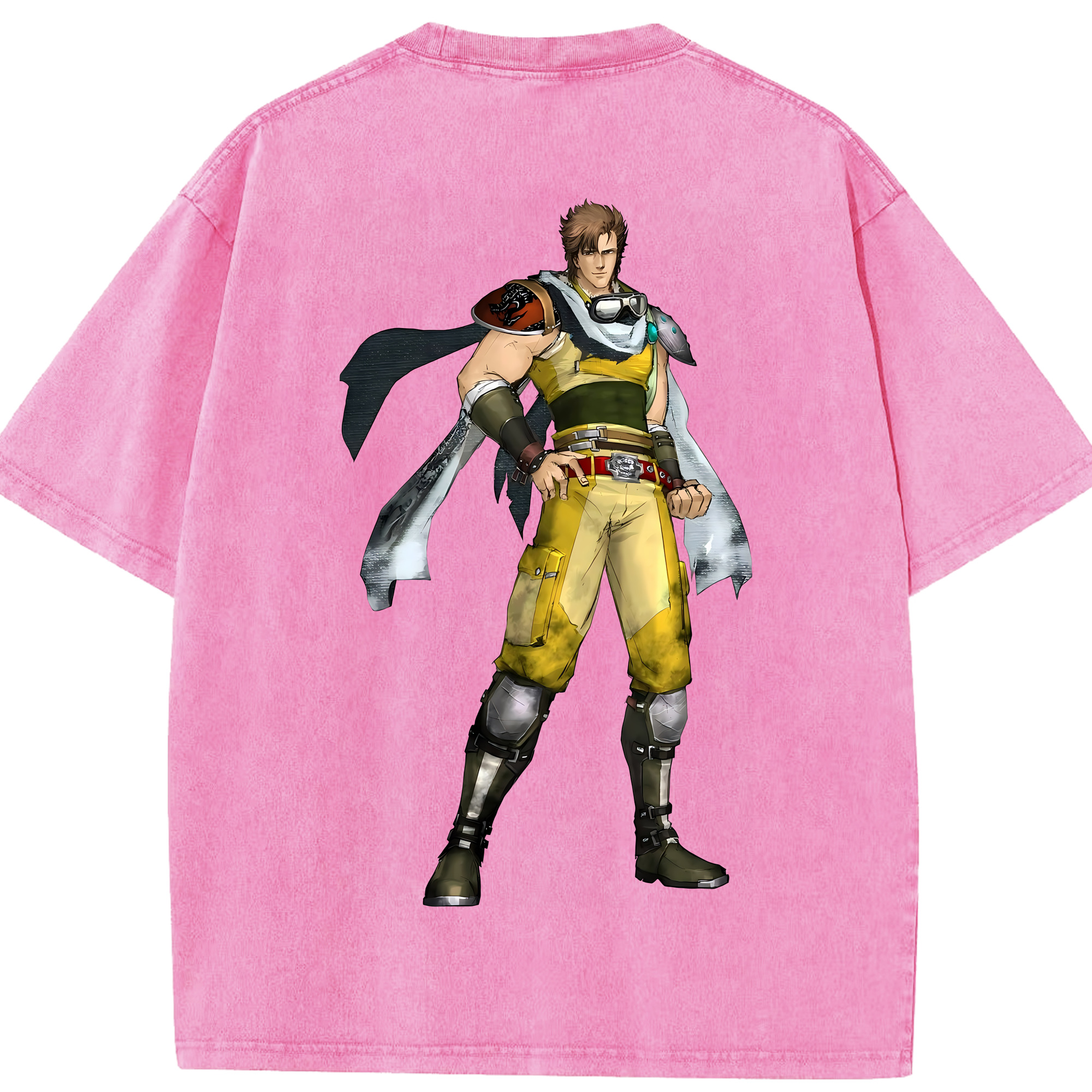 （画像用） 北斗の拳 Fist of the North Star 綿100% ヴィンテージ風 半袖Tシャツ（背面プリント）